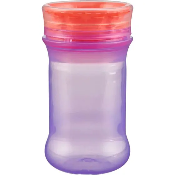 Vital Baby 360° Auslaufsicherer Trinklernbecher mit Silikonrand, Lila