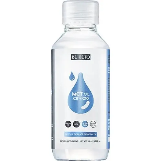 BeKeto MCT-Öl C8+C10, flüssiges Nahrungsergänzungsmittel, 100 ml