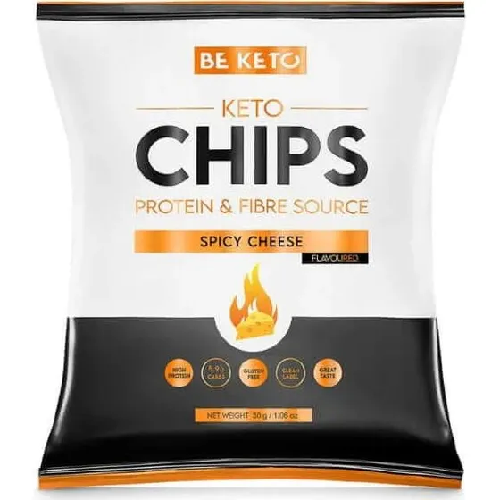 BeKeto Keto Chips - Pikanter Käse, 30g
