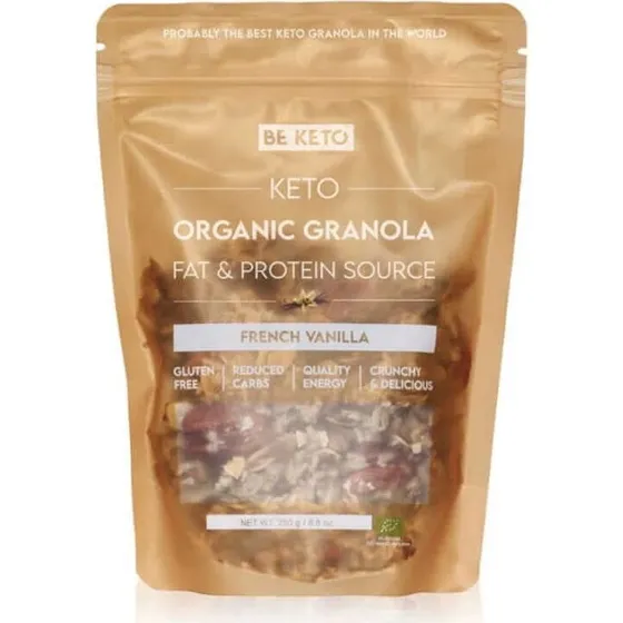 BeKeto Bio Keto Granola Französische Vanille 250g