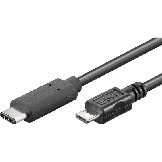 Goobay 67992 USB-C auf Micro-B Kabel 0,6 m schwarz
