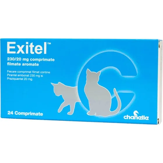 EXITEL 230/20mg Katzen Tabletten zur inneren Entwurmung (24 Stk.)