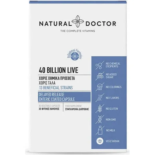 Natural Doctor Probiotics 40 Mrd. Probiotika, 30 Kapseln