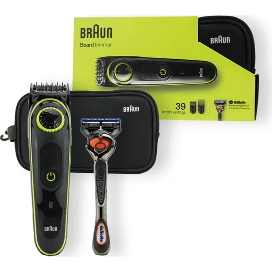 Braun Barttrimmer BT3941 – 39 Längeneinstellungen, 60 Min Akku