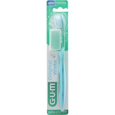 GUM Original White Medium Zahnbrste blau