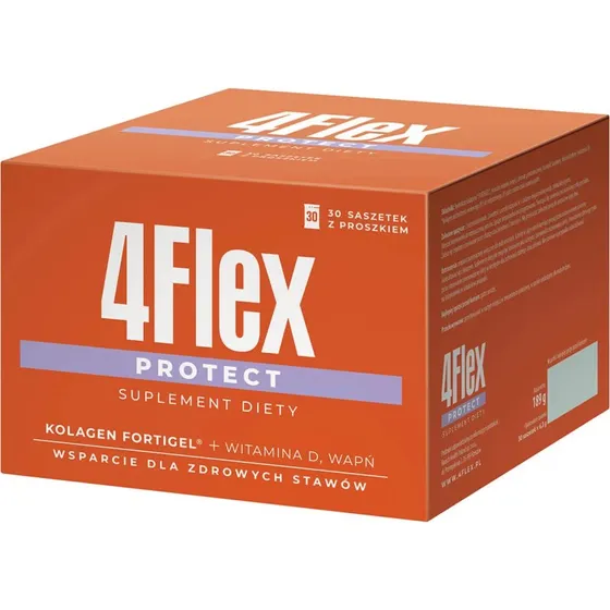 4Flex Protect Kollagen-Pulver mit Fortigel, Orange, 30 Beutel