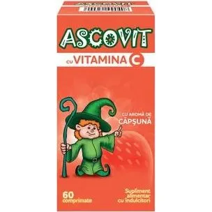 Perrigo Ascovit Vitamin C Erdbeere 60 Tabletten
