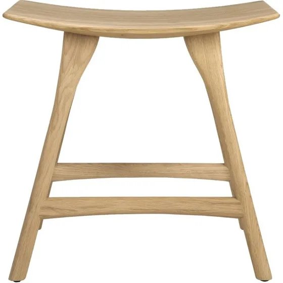 Ethnicraft Osso Hocker aus massiver Eiche, Natur