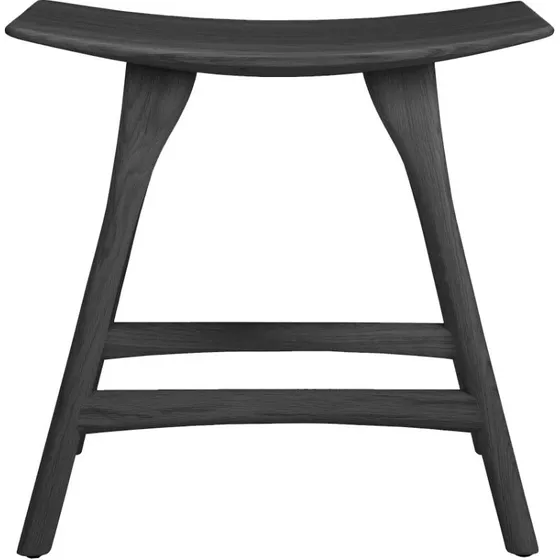 Ethnicraft Osso Hocker - Massive Eiche schwarz