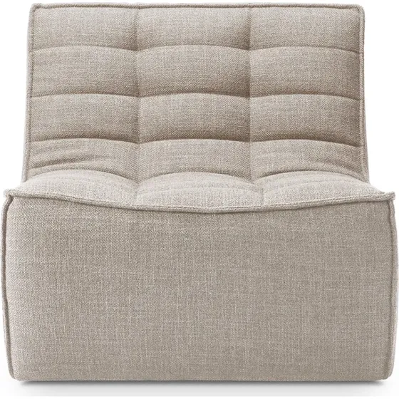 Ethnicraft N701 Sessel Beige - Modulierbar - Designer Jacques Deneef