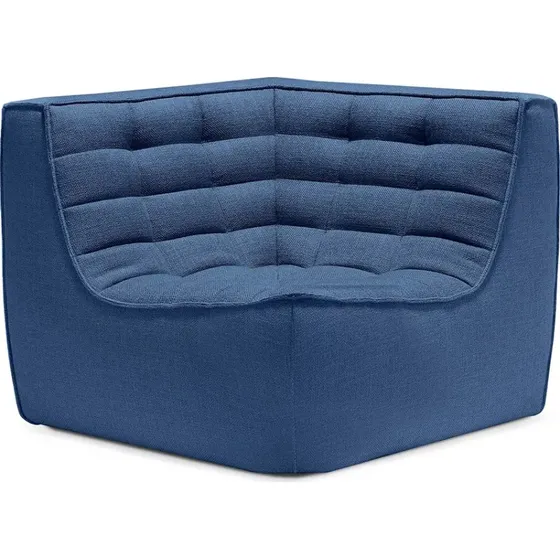Ethnicraft N701 Ecken Kissenbezug, Blau