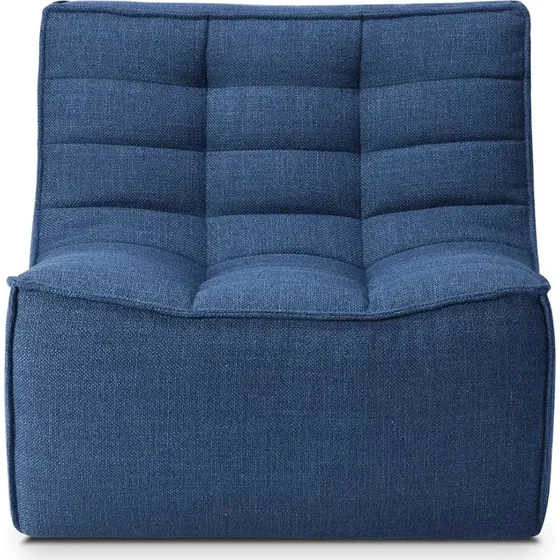 Ethnicraft N701 Modulierbarer Sessel Blau - Designer Jacques Deneef
