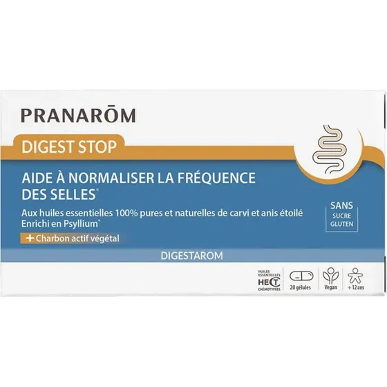 Pranarôm Digestarom Stop Verdauung mit ätherischen Ölen, 20 Kapseln