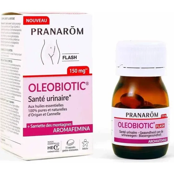 Pranarôm Flash Oleobotisch 150 mg – 15 Kapseln für die Harnwege