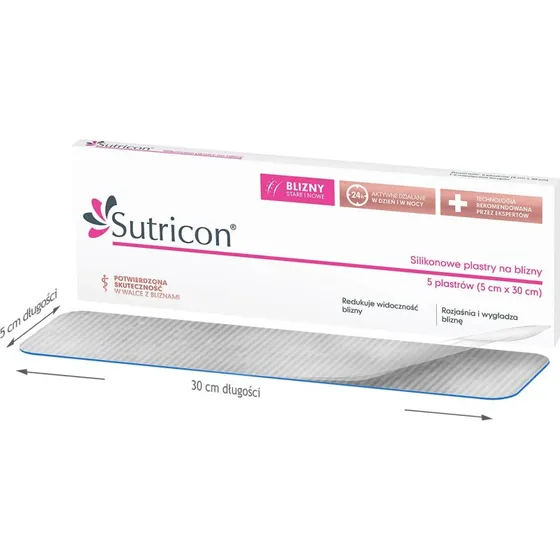 Sutricon Silikonpflaster für Narben, 5 x 30 cm, 5 Stück