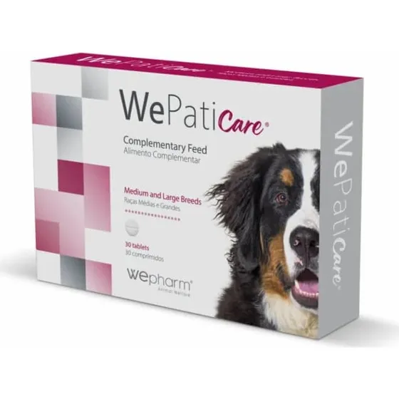 WePatiCare Leber-Nahrungsergänzungsmittel für große Hunde, 30 Tabletten