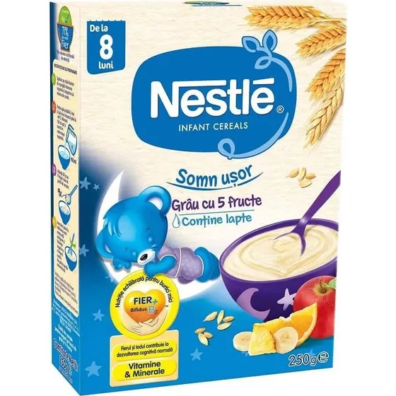 Nestlé Easy Sleep Weizenmüsli mit 5 Früchten, +8 Monate, 250 g