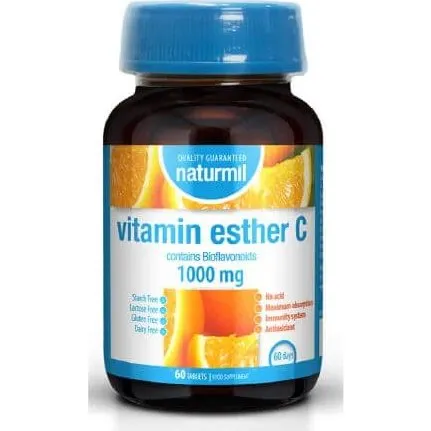 Naturmil Vitamin C Ester 1000 mg, 60 Tabletten