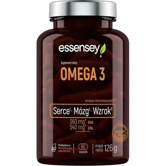 Essensey Omega 3 Fischöl Kapseln mit EPA & DHA, 90 Stück