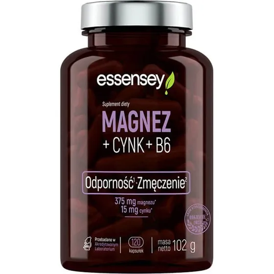 Essensey Magnesium + Zink + B6, 120 Kapseln