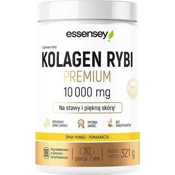 Essensey Premium Fisch Kollagen 10000 mg Mango-Orange 321 g