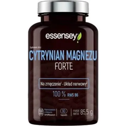 Essensey Magnesiumzitrat Forte, 90 Kapseln mit Vitamin B6