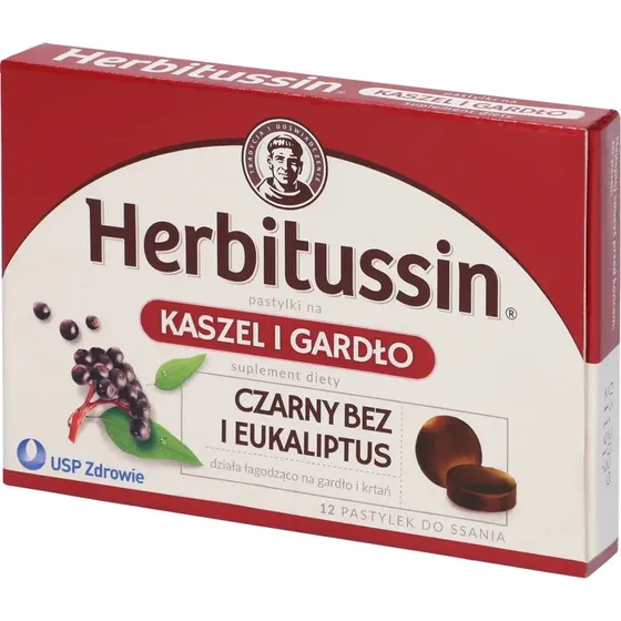 Herbitussin Husten und Rachen Lutschtabletten, 12 Stück
