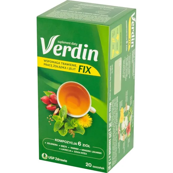 Verdin Fix Tee zur Verdauungsförderung, 20 Beutel