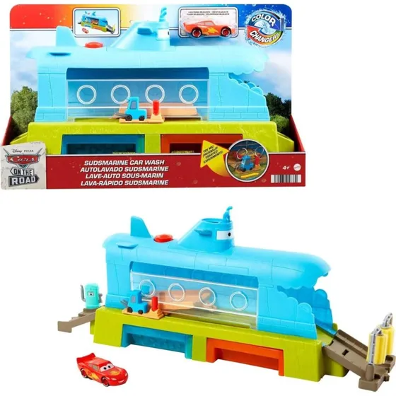 Mattel HGV70 Disney Pixar Cars On the Road U-Boot-Waschanlage
