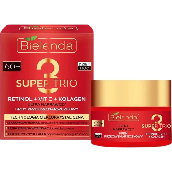 Bielenda Super Trio Ultra Anti-Falten-Creme 60+, 50 ml