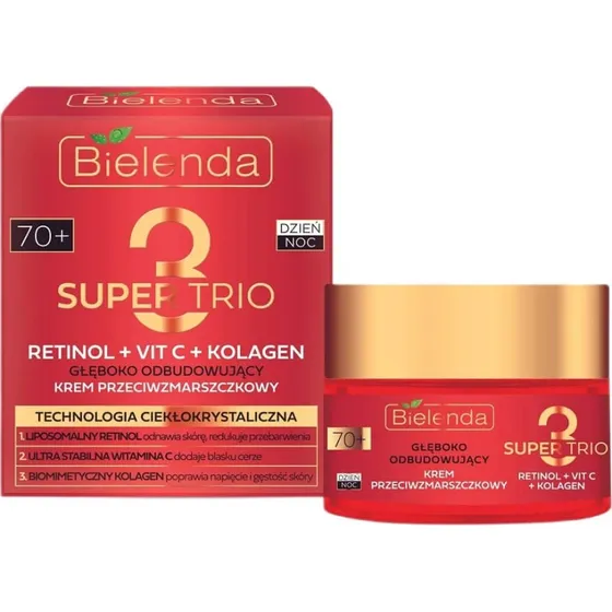 Bielenda Super Trio Deep Reconstructive Anti-Falten-Creme 70+, 50ml
