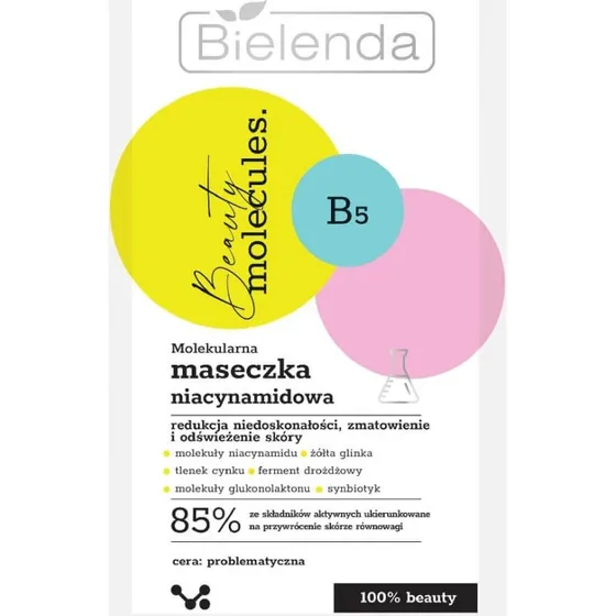 Bielenda Beauty Molecules Niacinamid Maske, 8g