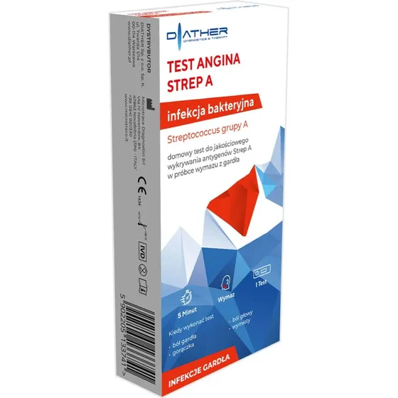 Diather Test Angina Strep A: Heimtest für Streptokokken-Antigene