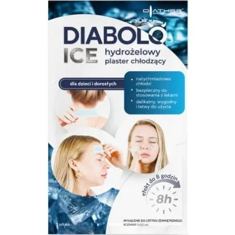 Diabolo Ice Hydrogel Kühlpflaster 5x12cm, 1 Stück