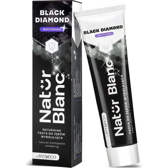 Sylveco Natur Blanc Black Diamond Aufhellende Zahnpasta, 100 g