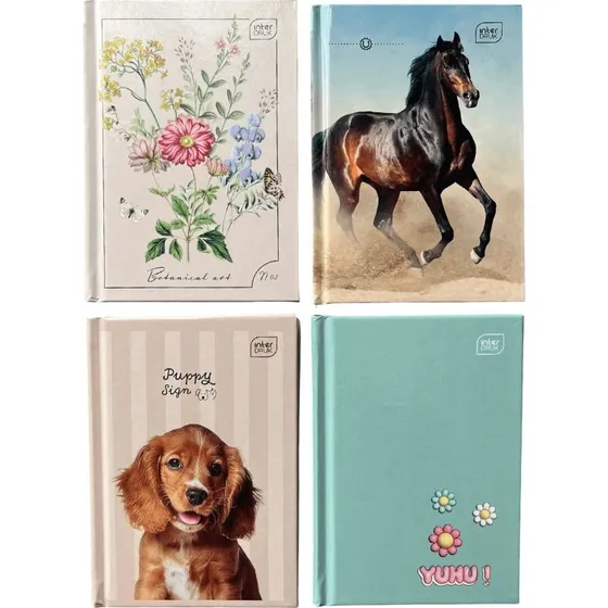 Interdruk Brulion Notizbuch A6, 96 Blatt, Hardcover