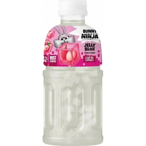 Bunny Ninja Jelly Blox Lychee-Getränk 320 ml