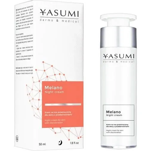 Yasumi Melano Night Cream, Nachtcreme gegen Verfärbungen, 50 ml