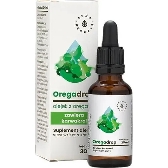 Aura Herbals Oregadrop Oreganoöl Tropfen, 80% Carvacrol, 30 ml