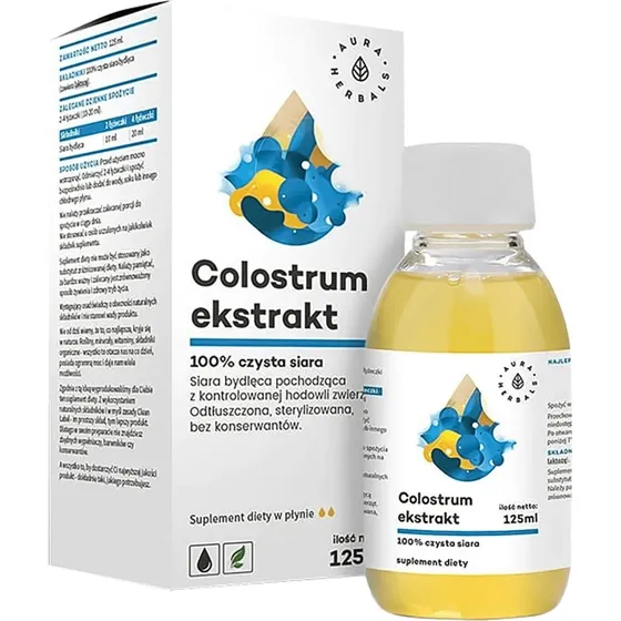 Aura Herbals Kolostrum-Extrakt 100% reines Rinderkolostrum, 125 ml