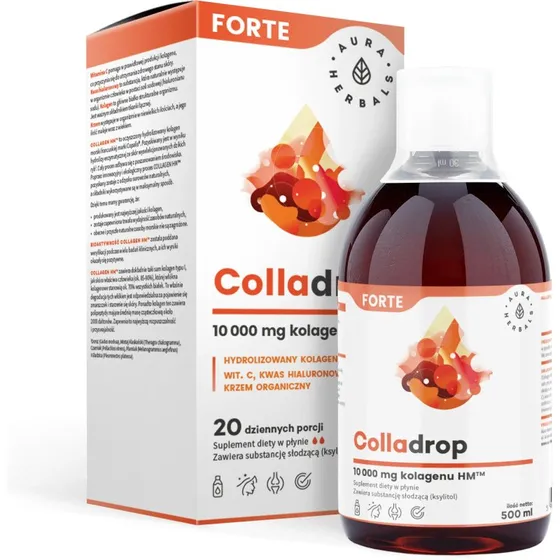 Aura Herbals Colladrop Forte Meereskollagen 10.000 mg, 500 ml