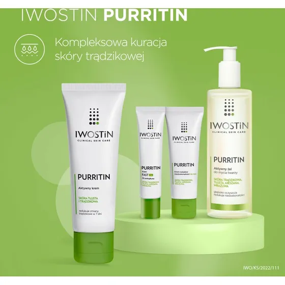 Iwostin Purritin Tagescreme zur Bekämpfung von Unreinheiten, 40ml