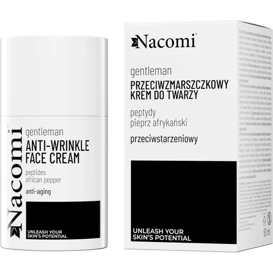 Nacomi Gentelman Anti-Falten-Gesichtscreme mit Peptiden, 50 ml