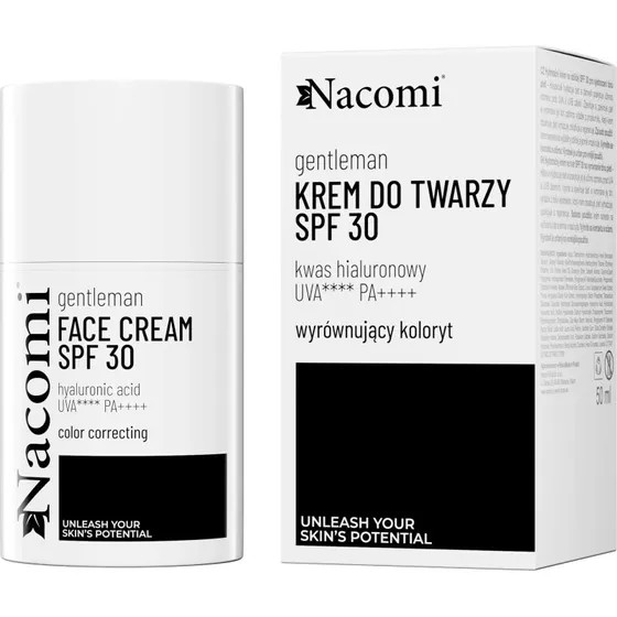 Nacomi Gentelman Gesichtscreme mit Hyaluronsäure & SPF 30, 50 ml