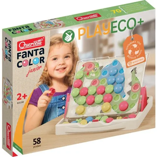 Quercetti PlayEco+ Mosaik FantaColor Junior (58 Teile)