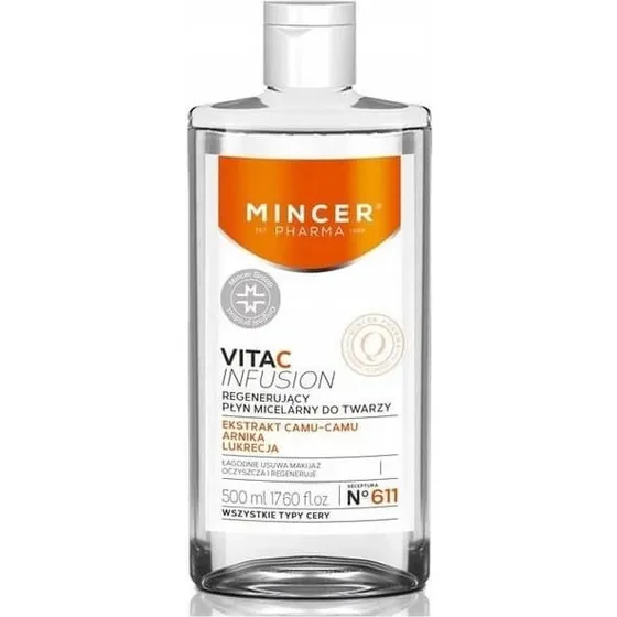 Mincer Pharma Vita C Infusion Regenerierende Mizellenlotion Nr.611, 500ml