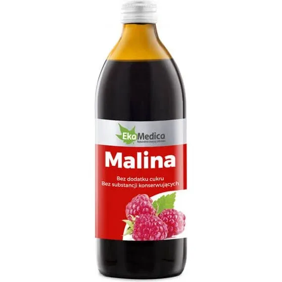 EkaMedica Himbeersaft Sok Malinowy, 100% natürlich, 500ml
