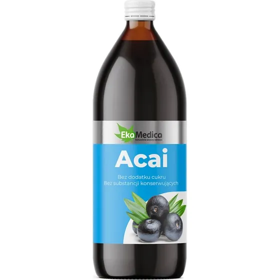 EkaMedica Bio Acai Saft mit Camu-Camu Vitamin C, 500 ml