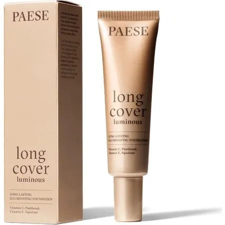 Paese Long Cover Luminous Foundation, 01 Light Beige, 30 ml