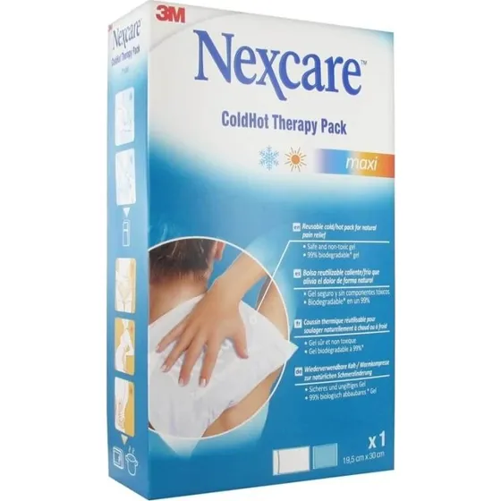 Nexcare ColdHot Maxi Gelkompresse - Wiederverwendbar für Wärme & Kälte